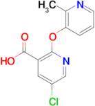 5-chloro-2-[(2-methylpyridin-3-yl)oxy]nicotinic acid