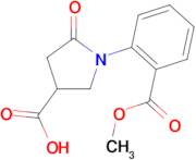 1-[2-(methoxycarbonyl)phenyl]-5-oxopyrrolidine-3-carboxylic acid