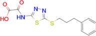 oxo({5-[(3-phenylpropyl)thio]-1,3,4-thiadiazol-2-yl}amino)acetic acid