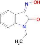 (3Z)-1-ethyl-1H-indole-2,3-dione 3-oxime
