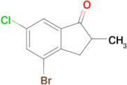 4-bromo-6-chloro-2-methylindan-1-one