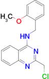 2-(chloromethyl)-N-(2-methoxybenzyl)quinazolin-4-amine