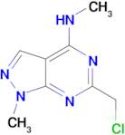 6-(chloromethyl)-N,1-dimethyl-1H-pyrazolo[3,4-d]pyrimidin-4-amine