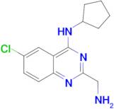 2-(aminomethyl)-6-chloro-N-cyclopentylquinazolin-4-amine