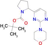 tert-butyl 2-(2-morpholin-4-ylpyrimidin-4-yl)pyrrolidine-1-carboxylate