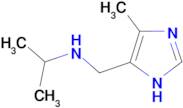 N-[(4-methyl-1H-imidazol-5-yl)methyl]propan-2-amine