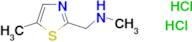 N-methyl-1-(5-methyl-1,3-thiazol-2-yl)methanamine dihydrochloride