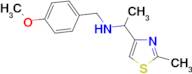 N-(4-methoxybenzyl)-1-(2-methyl-1,3-thiazol-4-yl)ethanamine