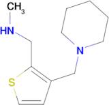 N-methyl-1-[3-(piperidin-1-ylmethyl)-2-thienyl]methanamine