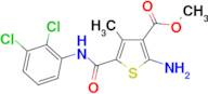 methyl 2-amino-5-{[(2,3-dichlorophenyl)amino]carbonyl}-4-methylthiophene-3-carboxylate