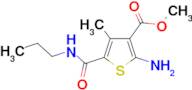 methyl 2-amino-4-methyl-5-[(propylamino)carbonyl]thiophene-3-carboxylate