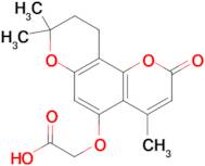 [(4,8,8-trimethyl-2-oxo-9,10-dihydro-2H,8H-pyrano[2,3-f]chromen-5-yl)oxy]acetic acid