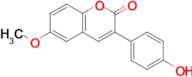 3-(4-hydroxyphenyl)-6-methoxy-2H-chromen-2-one