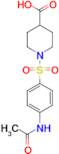 1-{[4-(acetylamino)phenyl]sulfonyl}piperidine-4-carboxylic acid