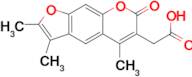 (2,3,5-trimethyl-7-oxo-7H-furo[3,2-g]chromen-6-yl)acetic acid