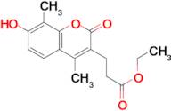 ethyl 3-(7-hydroxy-4,8-dimethyl-2-oxo-2H-chromen-3-yl)propanoate