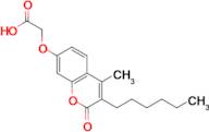 [(3-hexyl-4-methyl-2-oxo-2H-chromen-7-yl)oxy]acetic acid