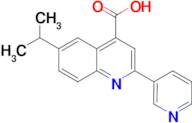 6-isopropyl-2-pyridin-3-ylquinoline-4-carboxylic acid