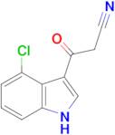 3-(4-chloro-1H-indol-3-yl)-3-oxopropanenitrile