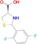 (4R)-2-(2,5-difluorophenyl)-1,3-thiazolidine-4-carboxylic acid