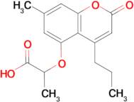 2-[(7-methyl-2-oxo-4-propyl-2H-chromen-5-yl)oxy]propanoic acid