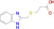3-[(1H-benzimidazol-2-ylmethyl)thio]propanoic acid
