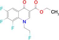 ethyl 6,7,8-trifluoro-1-(2-fluoroethyl)-4-oxo-1,4-dihydroquinoline-3-carboxylate