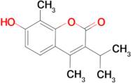 7-hydroxy-3-isopropyl-4,8-dimethyl-2H-chromen-2-one