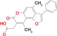 (4,9-dimethyl-7-oxo-3-phenyl-7H-furo[2,3-f]chromen-8-yl)acetic acid