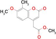 methyl (7-methoxy-8-methyl-2-oxo-2H-chromen-4-yl)acetate