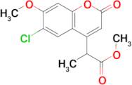 methyl 2-(6-chloro-7-methoxy-2-oxo-2H-chromen-4-yl)propanoate