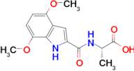 N-[(4,7-dimethoxy-1H-indol-2-yl)carbonyl]-L-alanine