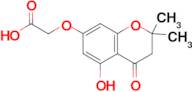 [(5-hydroxy-2,2-dimethyl-4-oxo-3,4-dihydro-2H-chromen-7-yl)oxy]acetic acid