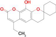 6'-ethyl-10'-hydroxy-3',4'-dihydro-8'H-spiro[cyclohexane-1,2'-pyrano[3,2-g]chromen]-8'-one