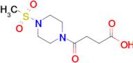 4-[4-(methylsulfonyl)piperazin-1-yl]-4-oxobutanoic acid