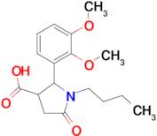 1-butyl-2-(2,3-dimethoxyphenyl)-5-oxopyrrolidine-3-carboxylic acid