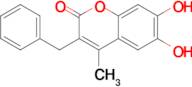 3-benzyl-6,7-dihydroxy-4-methyl-2H-chromen-2-one