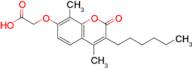 [(3-hexyl-4,8-dimethyl-2-oxo-2H-chromen-7-yl)oxy]acetic acid