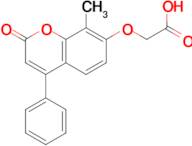 [(8-methyl-2-oxo-4-phenyl-2H-chromen-7-yl)oxy]acetic acid