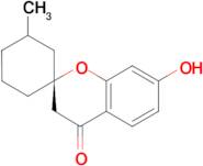 (2R)-7-hydroxy-3'-methylspiro[chromene-2,1'-cyclohexan]-4(3H)-one