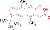 (3-tert-butyl-5,9-dimethyl-7-oxo-7H-furo[3,2-g]chromen-6-yl)acetic acid