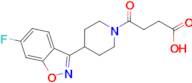 4-[4-(6-fluoro-1,2-benzisoxazol-3-yl)piperidin-1-yl]-4-oxobutanoic acid