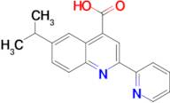 6-isopropyl-2-pyridin-2-ylquinoline-4-carboxylic acid