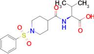 N-{[1-(phenylsulfonyl)piperidin-4-yl]carbonyl}-L-valine