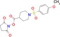 1-[({1-[(4-methoxyphenyl)sulfonyl]piperidin-4-yl}carbonyl)oxy]pyrrolidine-2,5-dione