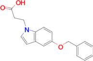 3-[5-(benzyloxy)-1H-indol-1-yl]propanoic acid
