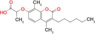 2-[(3-hexyl-4,8-dimethyl-2-oxo-2H-chromen-7-yl)oxy]propanoic acid