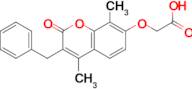 [(3-benzyl-4,8-dimethyl-2-oxo-2H-chromen-7-yl)oxy]acetic acid