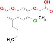 2-[(4-butyl-6-chloro-2-oxo-2H-chromen-7-yl)oxy]propanoic acid