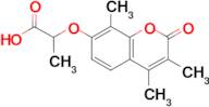 2-[(3,4,8-trimethyl-2-oxo-2H-chromen-7-yl)oxy]propanoic acid